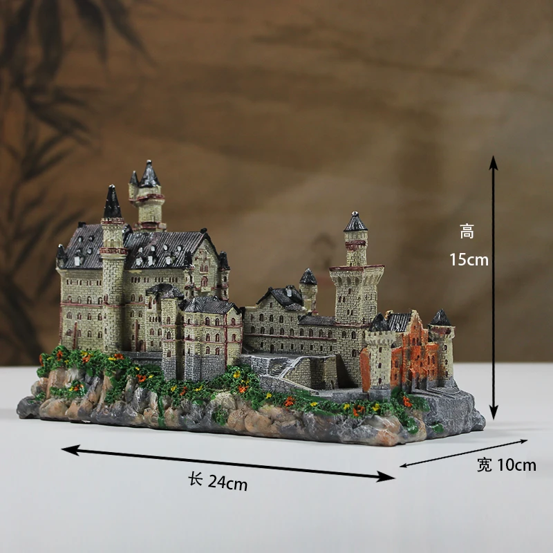 Hot Resin Crafts German Neuschwanstein Castle Creative Architectural Model Decorations Travel Souvenirs Home Desktop Decorations
Hot Resin Crafts German Neuschwanstein Castle Creative Architectural Model Decorations Travel Souvenirs Home Desktop Decorations