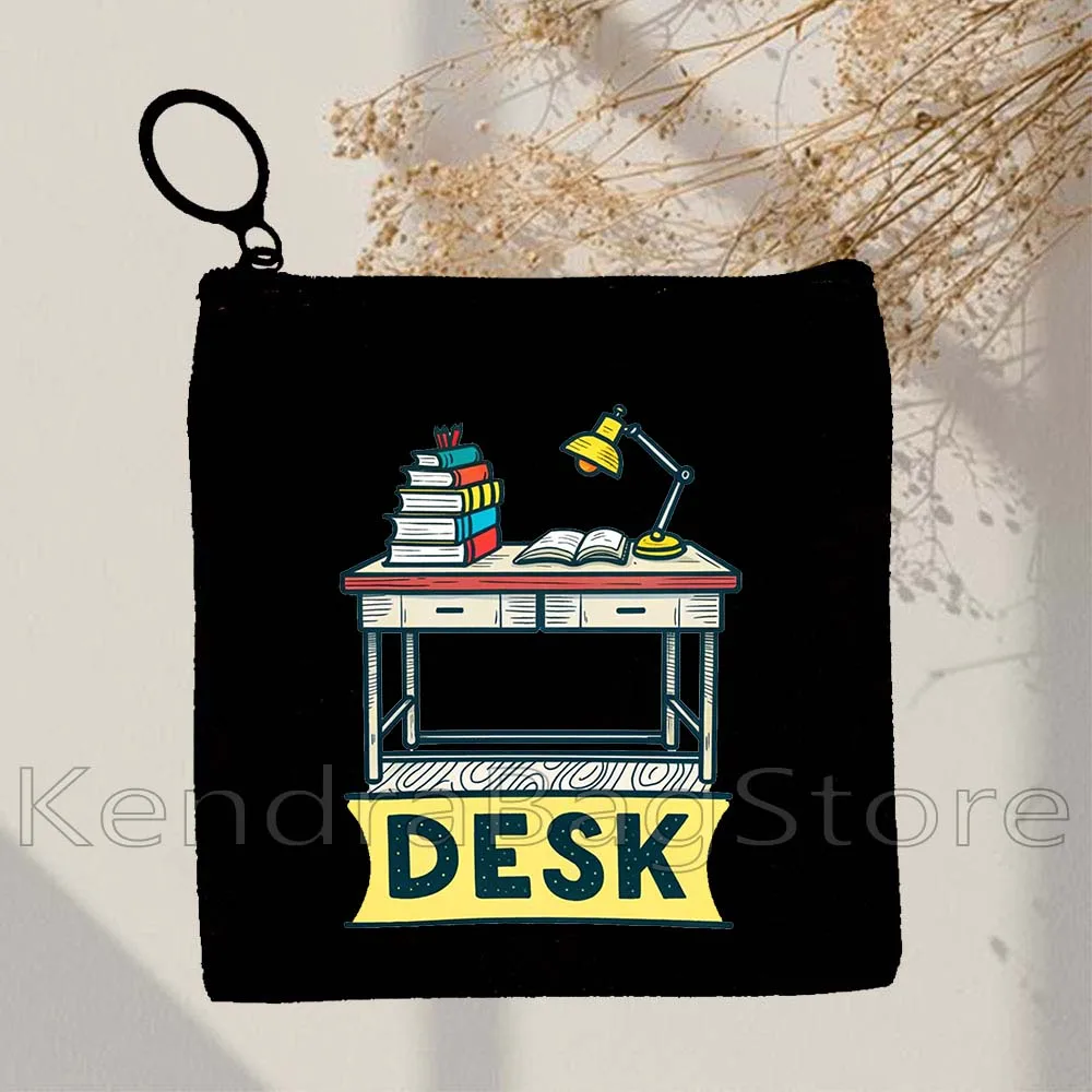 Colorful Cute Desk Print Canvas Bags Coin Purse Small Square Bag Key Travel Storage Card Case Bag Cotton Wallet Zipper Pouch
Colorful Cute Desk Print Canvas Bags Coin Purse Small Square Bag Key Travel Storage Card Case Bag Cotton Wallet Zipper Pouch