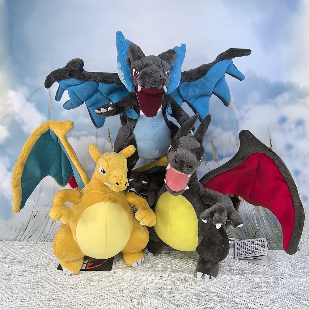 3-стильная плюшевая игрушка Pokemon MEGA, блестящая, черная, синяя, желтая, Чарризард, игра Switch, огонь, дракон, чучело животного, мультяшная кукла из фильма
3-стильная плюшевая игрушка Pokemon MEGA, блестящая, черная, синяя, желтая, Чарризард, игра Switch, огонь, дракон, чучело животного, мультяшная кукла из фильма