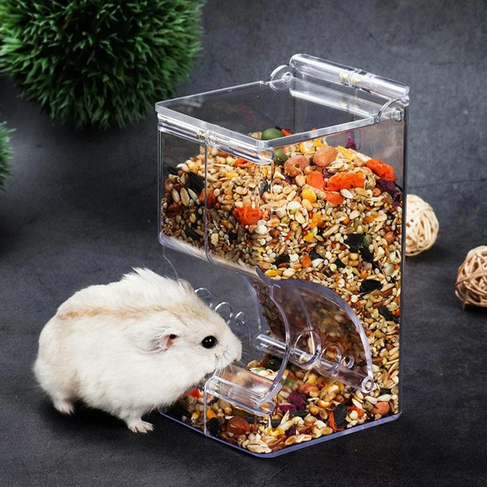 Pet Clear Acrylic Automatic Feeder Anti-turnover Food Dispenser Container For Hamster Hedgehog Squirrel
Pet Clear Acrylic Automatic Feeder Anti-turnover Food Dispenser Container For Hamster Hedgehog Squirrel