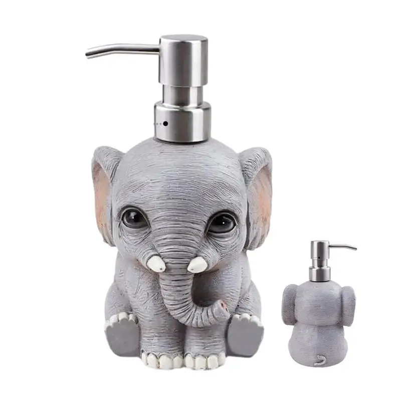 Refillable Liquid Soap Dispenser Elephant Decorative Countertop Lotion Dispenser Dish Soap Dispenser for Bathroom Kitchen
Refillable Liquid Soap Dispenser Elephant Decorative Countertop Lotion Dispenser Dish Soap Dispenser for Bathroom Kitchen