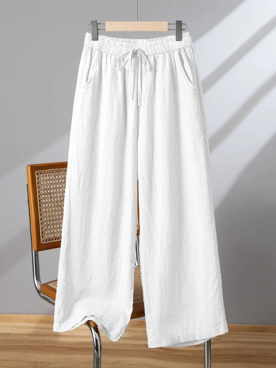Summer Thin Cotton Linen Wide Leg Pants Women's New Fashion Loose Slimming Straight Nine Han Linen Pants Casual Straight Leg ...
Summer Thin Cotton Linen Wide Leg Pants Women's New Fashion Loose Slimming Straight Nine Han Linen Pants Casual Straight Leg ...