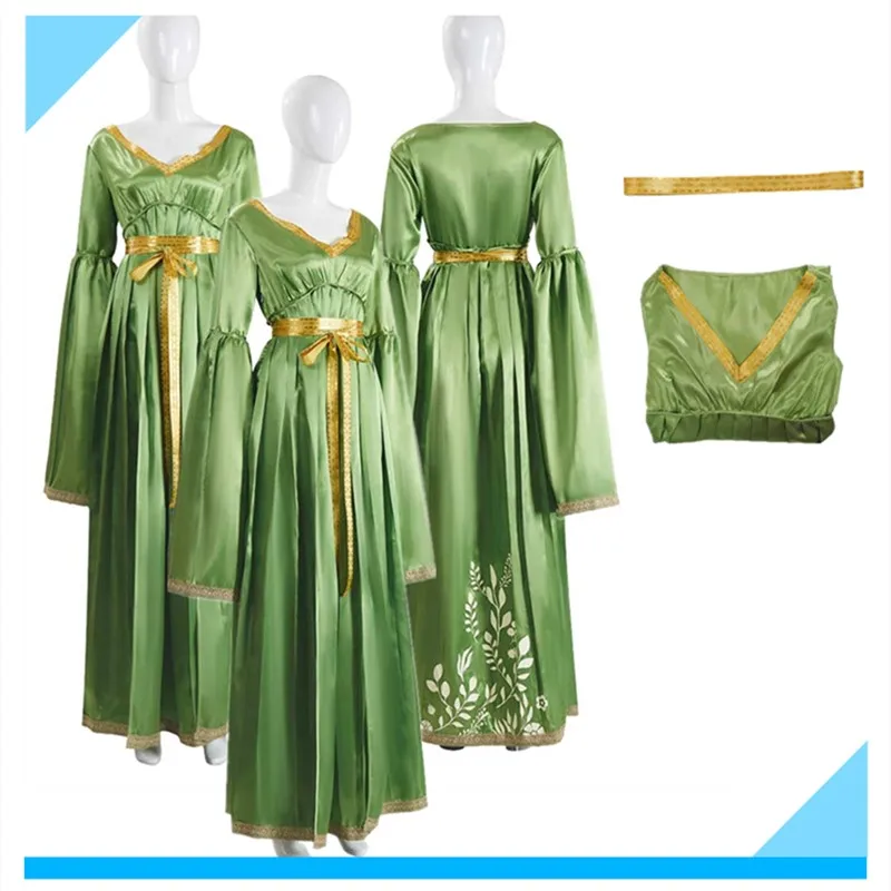 Disguise Leia Cosplay Princess Costume Space Battle Fantasia Adult Women Green Dress Belt Outfits Halloween Carnival Party Suit
Disguise Leia Cosplay Princess Costume Space Battle Fantasia Adult Women Green Dress Belt Outfits Halloween Carnival Party Suit