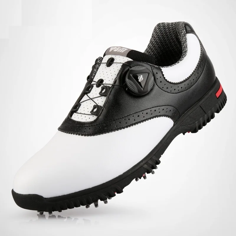 New Men Golf Shoes Swivel Laces Breathable Genuine Leather Light Soft Sports Non-Slip Water Proof Spikes Casual Sneakers Running
New Men Golf Shoes Swivel Laces Breathable Genuine Leather Light Soft Sports Non-Slip Water Proof Spikes Casual Sneakers Running
