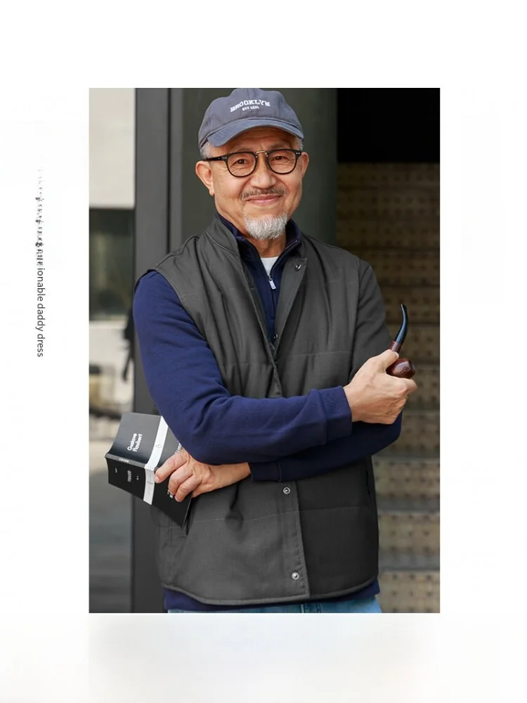 Warm Cotton Vest for Middle-Aged And ly Men Lightweight Loose Outerwear Faionable Urban Sle Winter Coat andpa
Warm Cotton Vest for Middle-Aged And ly Men Lightweight Loose Outerwear Faionable Urban Sle Winter Coat andpa