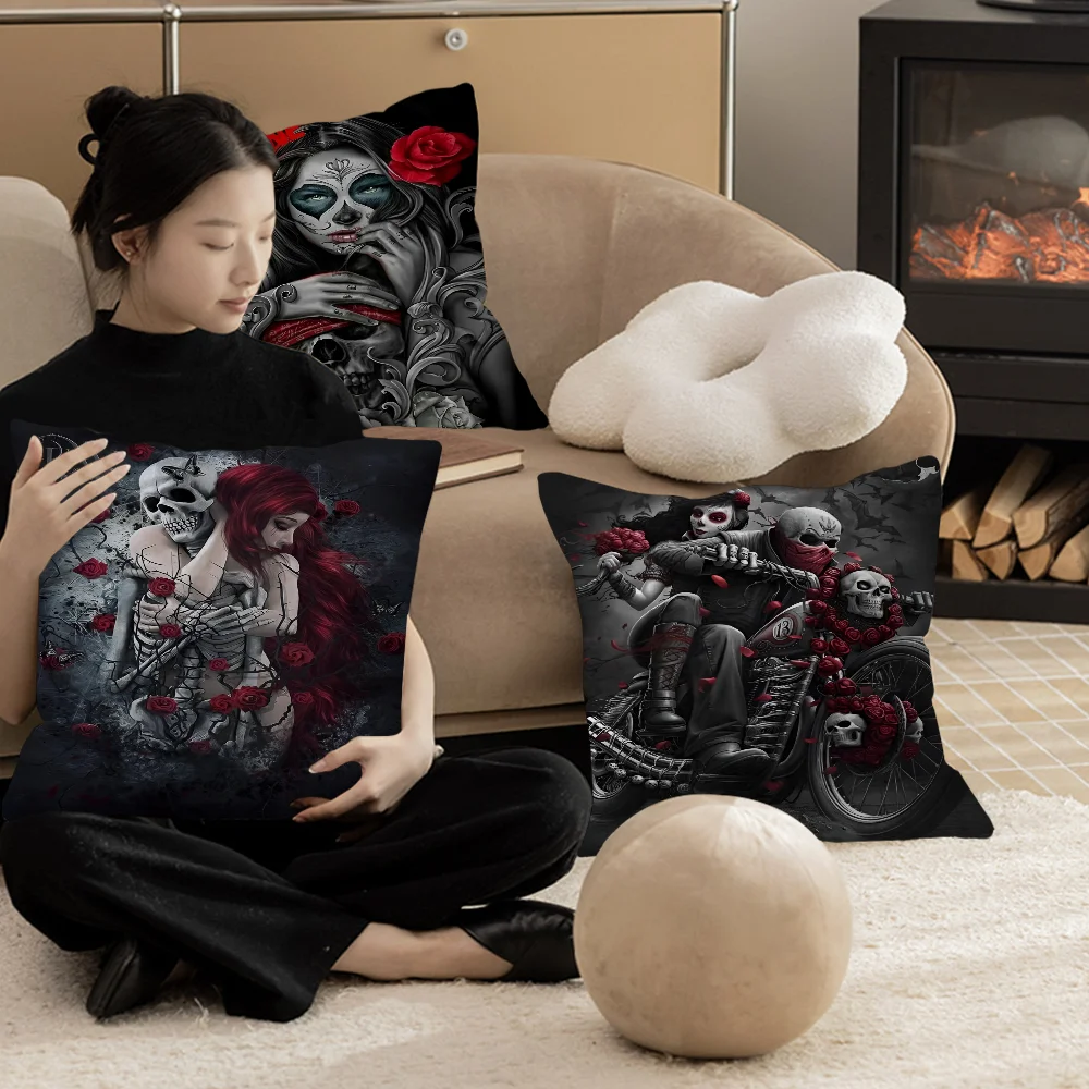 5D Diamond Painting Skeleton Couples Cushion Cover Pillow Cover Decor Pillowcase Printed Cushion Case for Couch
5D Diamond Painting Skeleton Couples Cushion Cover Pillow Cover Decor Pillowcase Printed Cushion Case for Couch