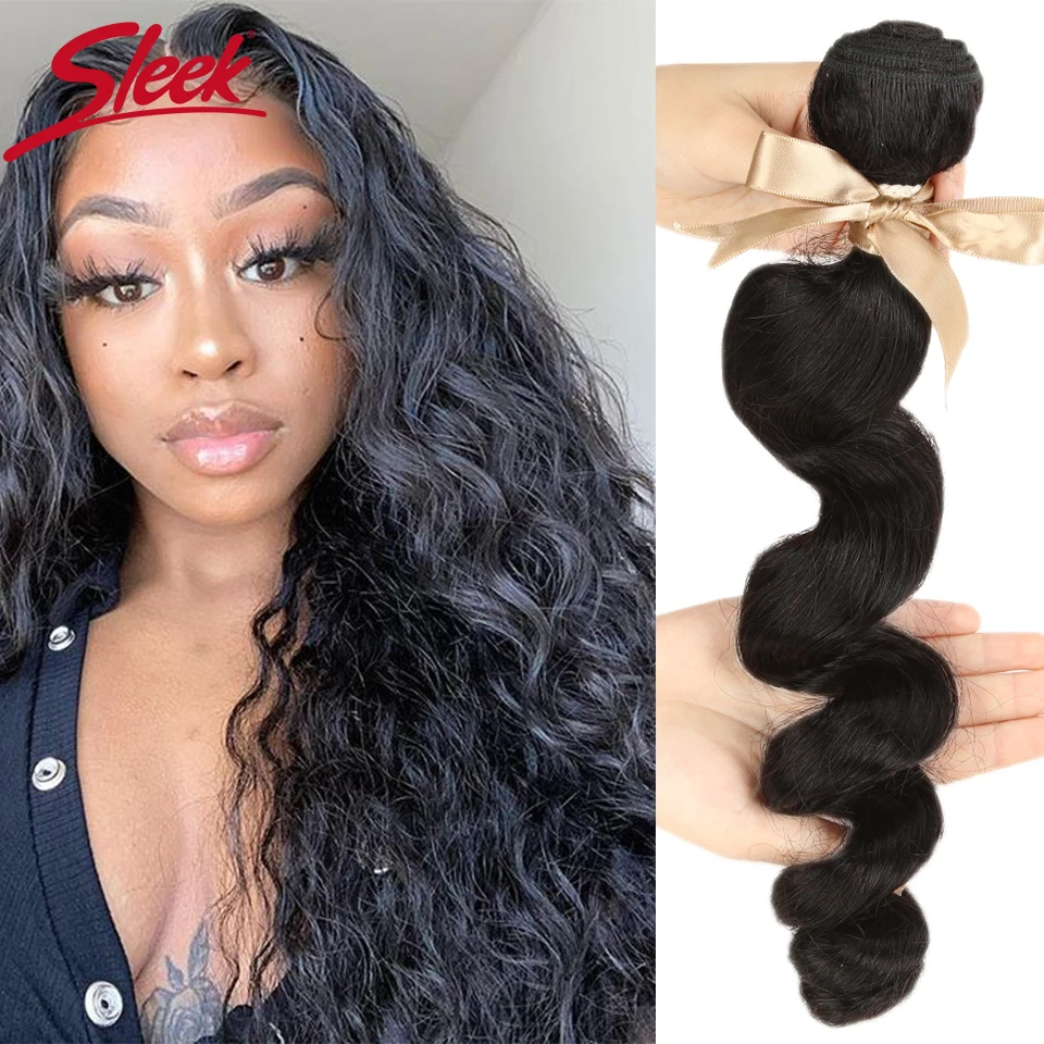 Sleek Loose Wave Human Hair Bundles For Women Single Bundles Remy Brazilian Hair Extensions Natural Black Hair Bundles
Sleek Loose Wave Human Hair Bundles For Women Single Bundles Remy Brazilian Hair Extensions Natural Black Hair Bundles