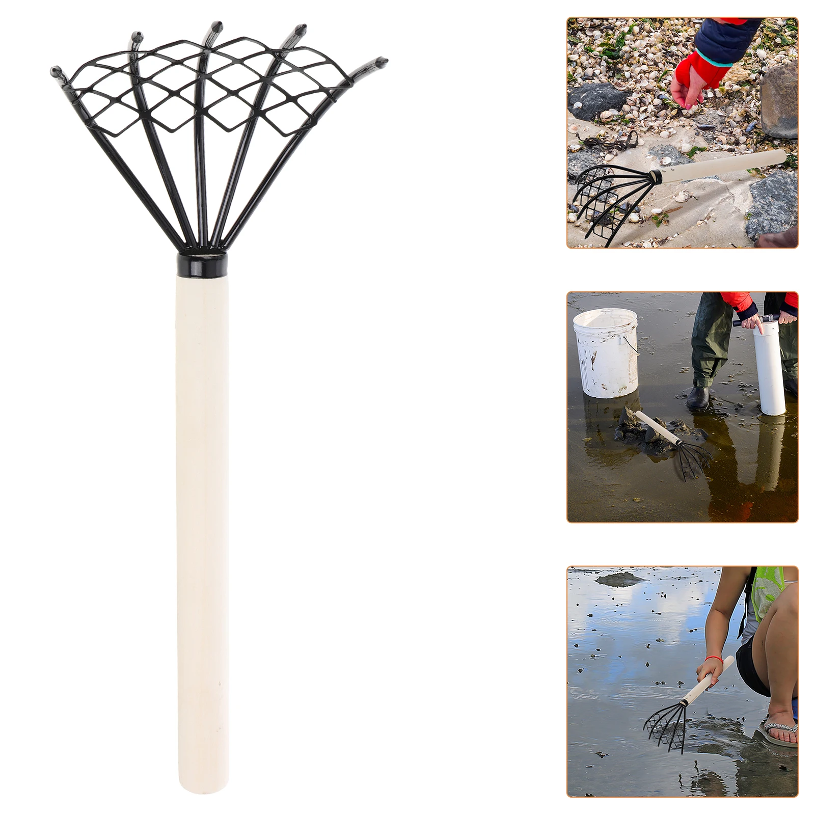 2 Pcs Sea Rake Net Durable Wooden Handle for Digging Clams Oysters Shells Beach Sand Tools Shellfishing Accessoriesmetal beach
2 Pcs Sea Rake Net Durable Wooden Handle for Digging Clams Oysters Shells Beach Sand Tools Shellfishing Accessoriesmetal beach