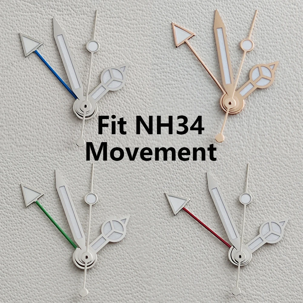 NH34 hands Green Luminous NH34 GMT Watch Hands Fit NH34 Automatic Movement Men's Wristwatch Watch hands Parts
NH34 hands Green Luminous NH34 GMT Watch Hands Fit NH34 Automatic Movement Men's Wristwatch Watch hands Parts