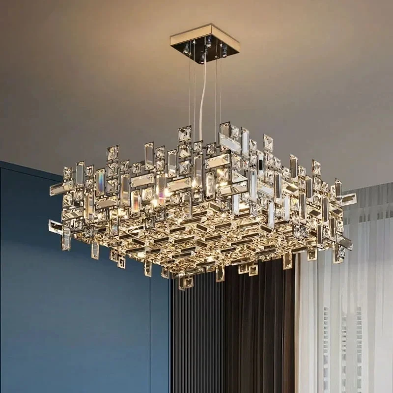 Italian Luxury Crystal Living Room Chandelier, Modern LED Villa Bedroom Dining Room, Dining Table, Kitchen Creative Pendant Lamp
Italian Luxury Crystal Living Room Chandelier, Modern LED Villa Bedroom Dining Room, Dining Table, Kitchen Creative Pendant Lamp