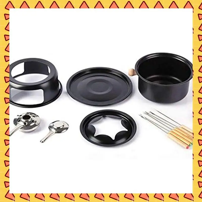 A008 2X Mini Stainless Steel Fondue Pot Set Cheese Chocolate Fondue 12 Dipping Forks And Removable Pot Melts Candy Sauce Dip
A008 2X Mini Stainless Steel Fondue Pot Set Cheese Chocolate Fondue 12 Dipping Forks And Removable Pot Melts Candy Sauce Dip