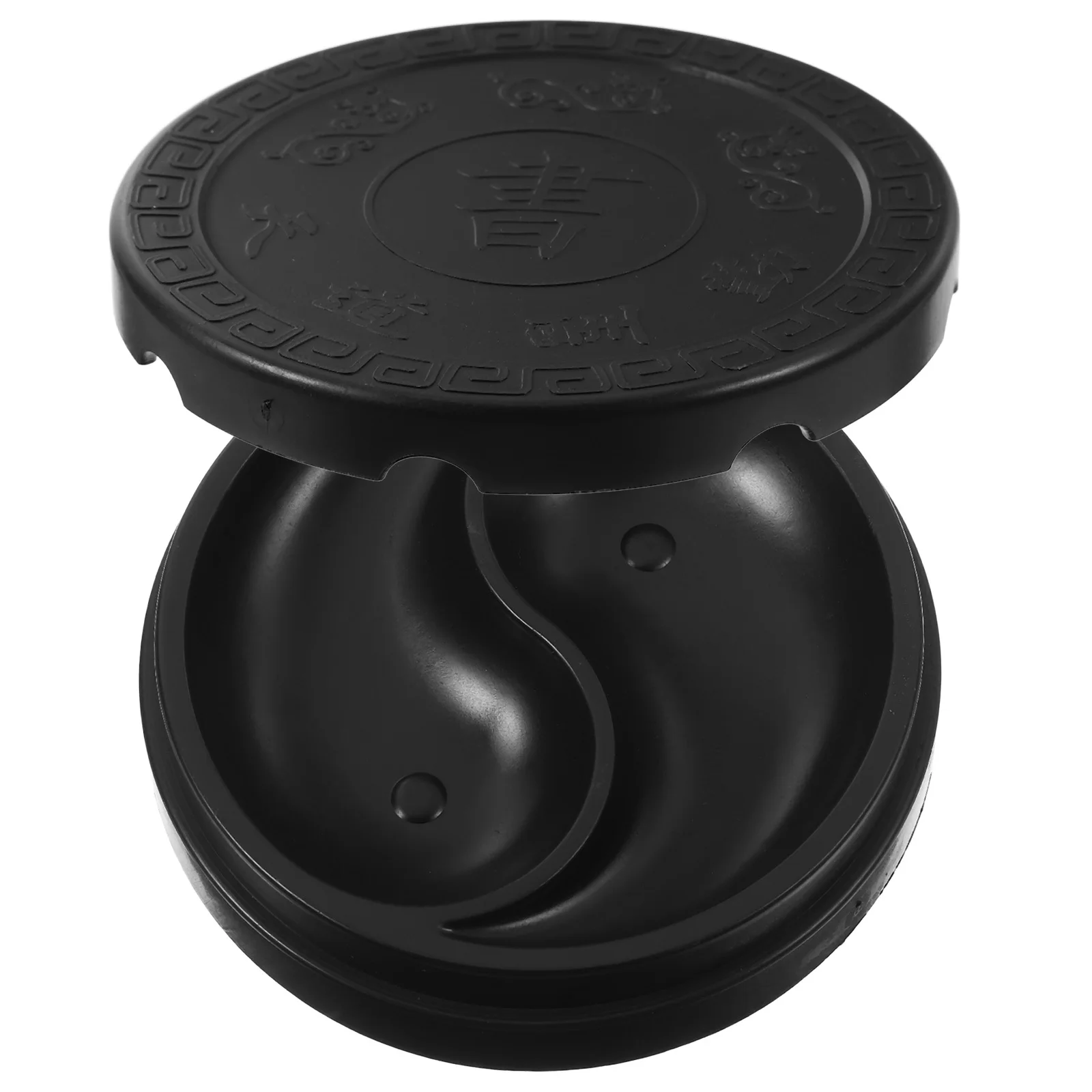 Plastic Calligraphy Inkstone Tai Ji Shape Round Inkstone Lid Durable Practical Painting Inkslab Calligraphy Inkslab
Plastic Calligraphy Inkstone Tai Ji Shape Round Inkstone Lid Durable Practical Painting Inkslab Calligraphy Inkslab