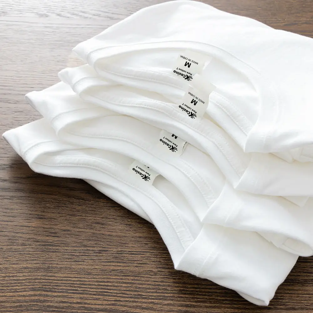Pure White Cotton ort Sve Base Tee T-irt Men's Thi Body f Sve round Ne Regular Sve Fem Inner Wear
Pure White Cotton ort Sve Base Tee T-irt Men's Thi Body f Sve round Ne Regular Sve Fem Inner Wear