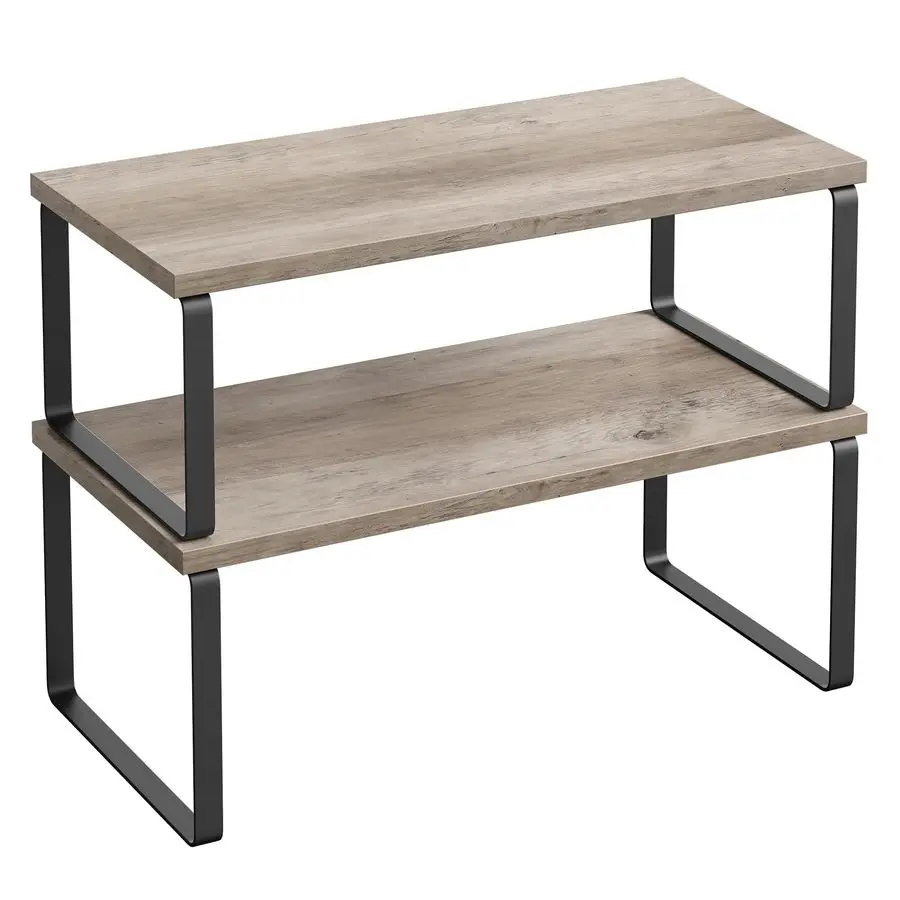 Набор из 2-х кухонных полок-органайзеров для шкафа, для хранения на кухонной столешнице, для специй, штабелируемые, расширяемые, металлические, с механизмом.
Набор из 2-х кухонных полок-органайзеров для шкафа, для хранения на кухонной столешнице, для специй, штабелируемые, расширяемые, металлические, с механизмом.