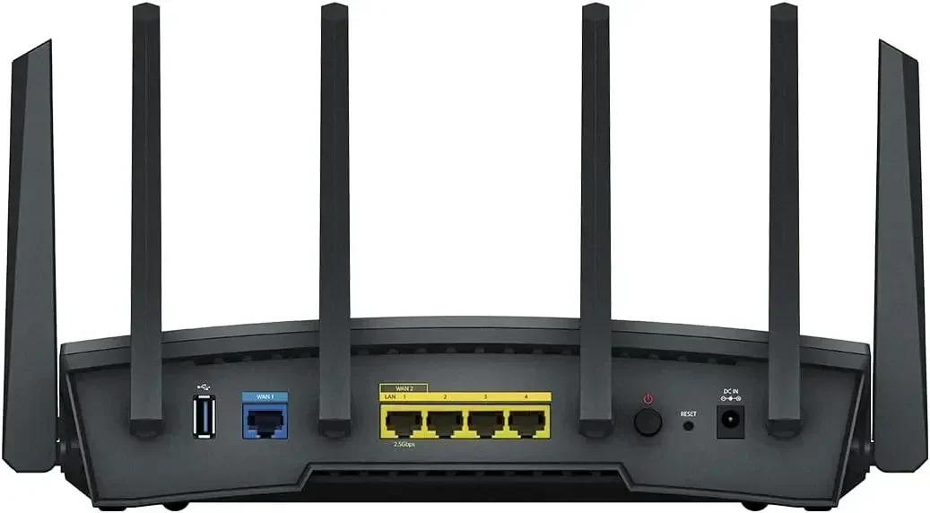 A 6600ax-tri-band 4x4 160MHz Wi-Fi router
A 6600ax-tri-band 4x4 160MHz Wi-Fi router
