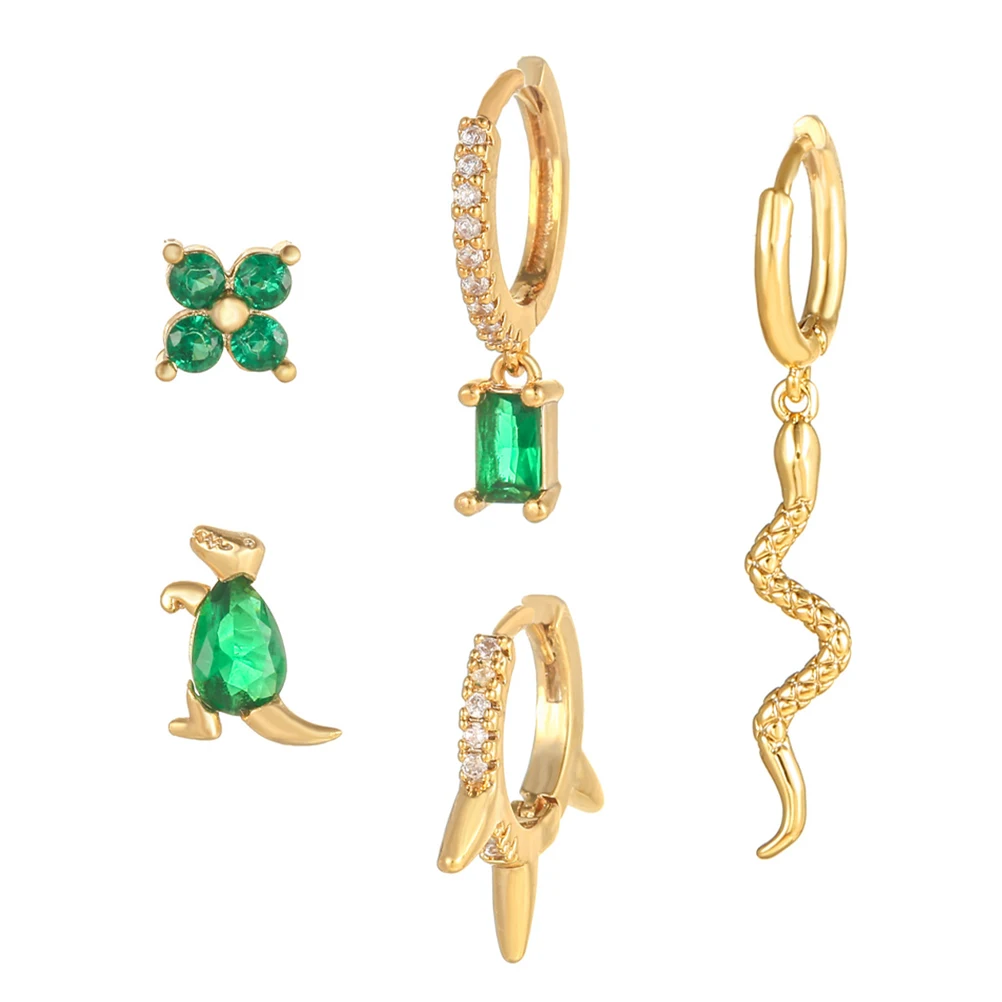 5pcs Animal Earrings Set for Women Rhinestone Studs Small Hoop Jewelry Gift Party Fashionable Elegant Matching
5pcs Animal Earrings Set for Women Rhinestone Studs Small Hoop Jewelry Gift Party Fashionable Elegant Matching