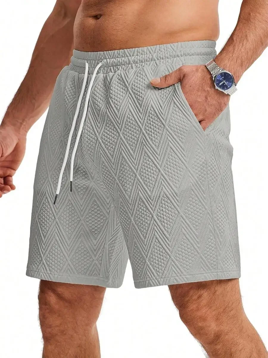 Mens Casual Elastic Waist Shorts With Drawstring And Pockets Geometric Pattern Summer
Mens Casual Elastic Waist Shorts With Drawstring And Pockets Geometric Pattern Summer