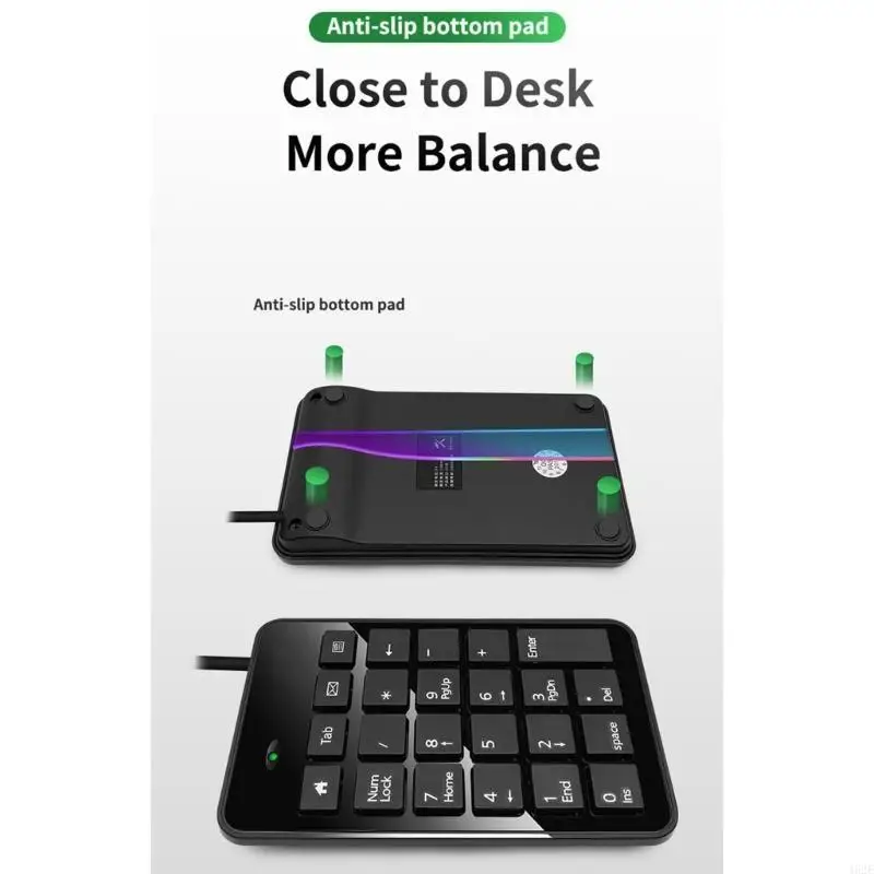 462E USB Numeric Keypad Numpad 23 Keys Digital Keyboard for WindowsXP 7 8 10