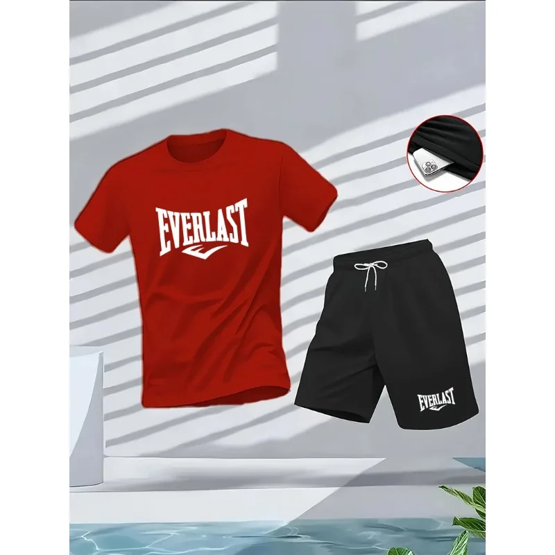 Summer men's set: Round-neck short-sleeved T-shirt, five-inch shorts, fashionable, casual, fitness, and slimming two-piece outdo
Summer men's set: Round-neck short-sleeved T-shirt, five-inch shorts, fashionable, casual, fitness, and slimming two-piece outdo