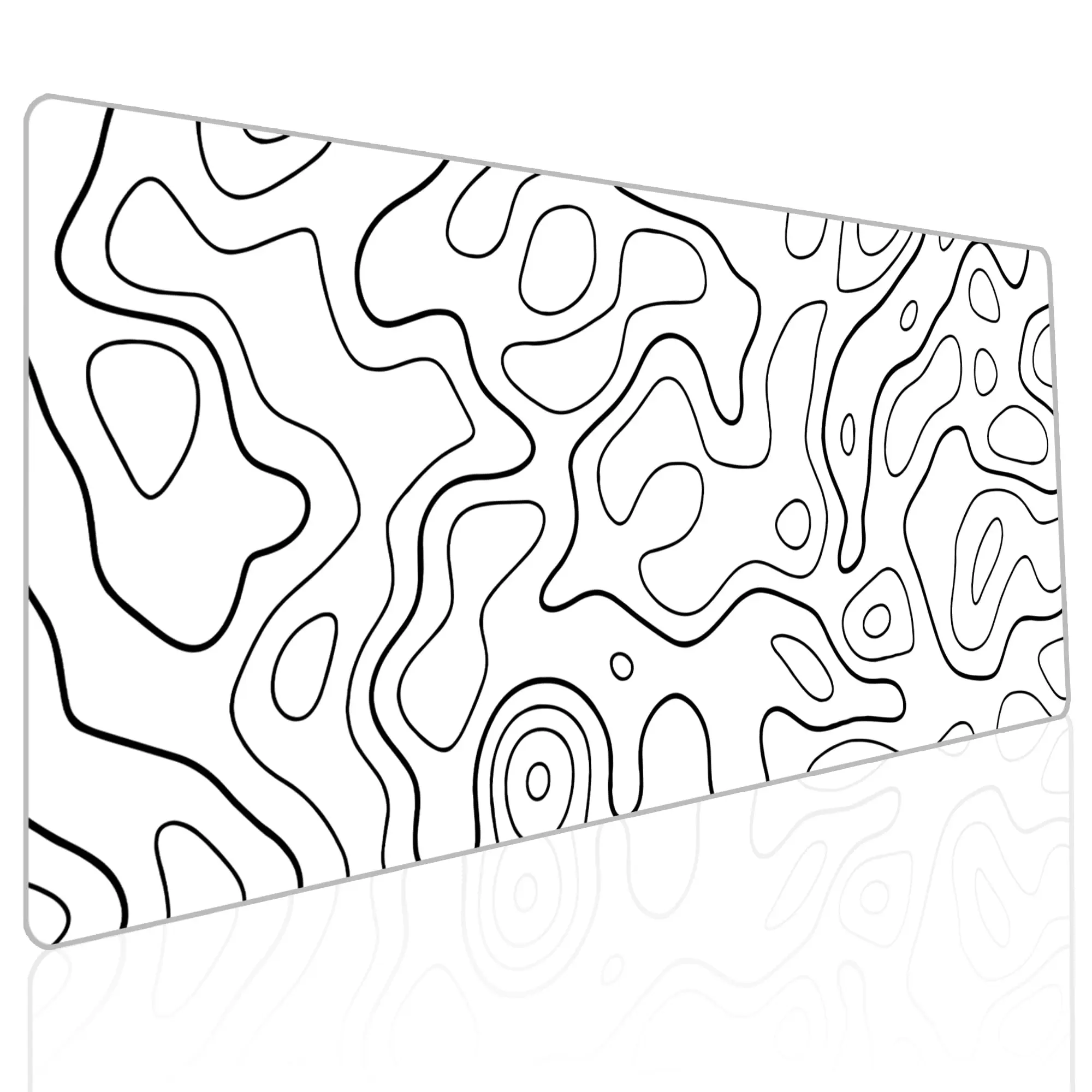 White Topographic Mouse Pad,Large Mousepad Extended Office Desk Mat for Keyboard and Mouse,Stitched Edges Non-Slip Base White
White Topographic Mouse Pad,Large Mousepad Extended Office Desk Mat for Keyboard and Mouse,Stitched Edges Non-Slip Base White
