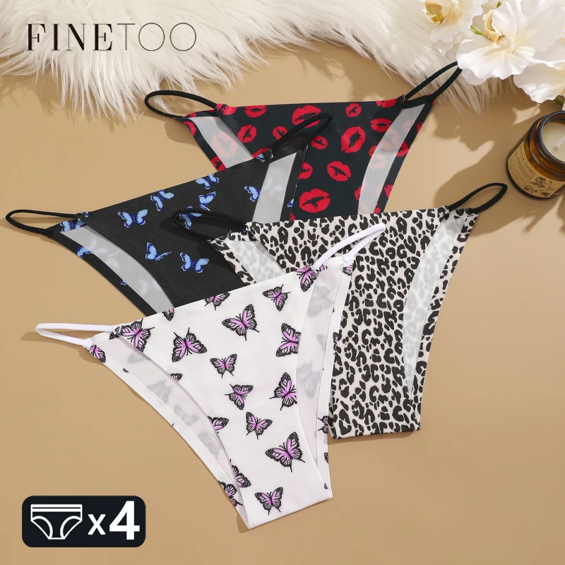 4Pcs/Set Graphic Print Briefs Women Seamless Ultra-thin Panties Sexy Low Waist Leopard Love Underwear Girls Breathable Lingerie
4Pcs/Set Graphic Print Briefs Women Seamless Ultra-thin Panties Sexy Low Waist Leopard Love Underwear Girls Breathable Lingerie