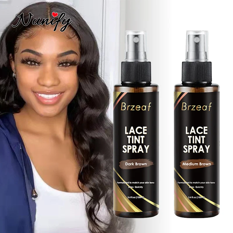 Nunify Lace Tint Spray For Wigs Waterproof Wig Tint Mousse For Natural Wig 100Ml Tinted Lace Spray 1Pcs Wig Installation Tools 
Nunify Lace Tint Spray For Wigs Waterproof Wig Tint Mousse For Natural Wig 100Ml Tinted Lace Spray 1Pcs Wig Installation Tools