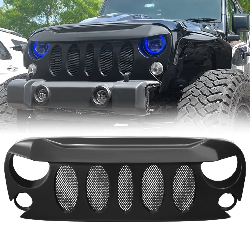 Grill Grille Trim For 2007-2018 Jeep Wrangler Jk Devil Style Front Bumpe Matte Black Racing Grills Car Accessories
Grill Grille Trim For 2007-2018 Jeep Wrangler Jk Devil Style Front Bumpe Matte Black Racing Grills Car Accessories