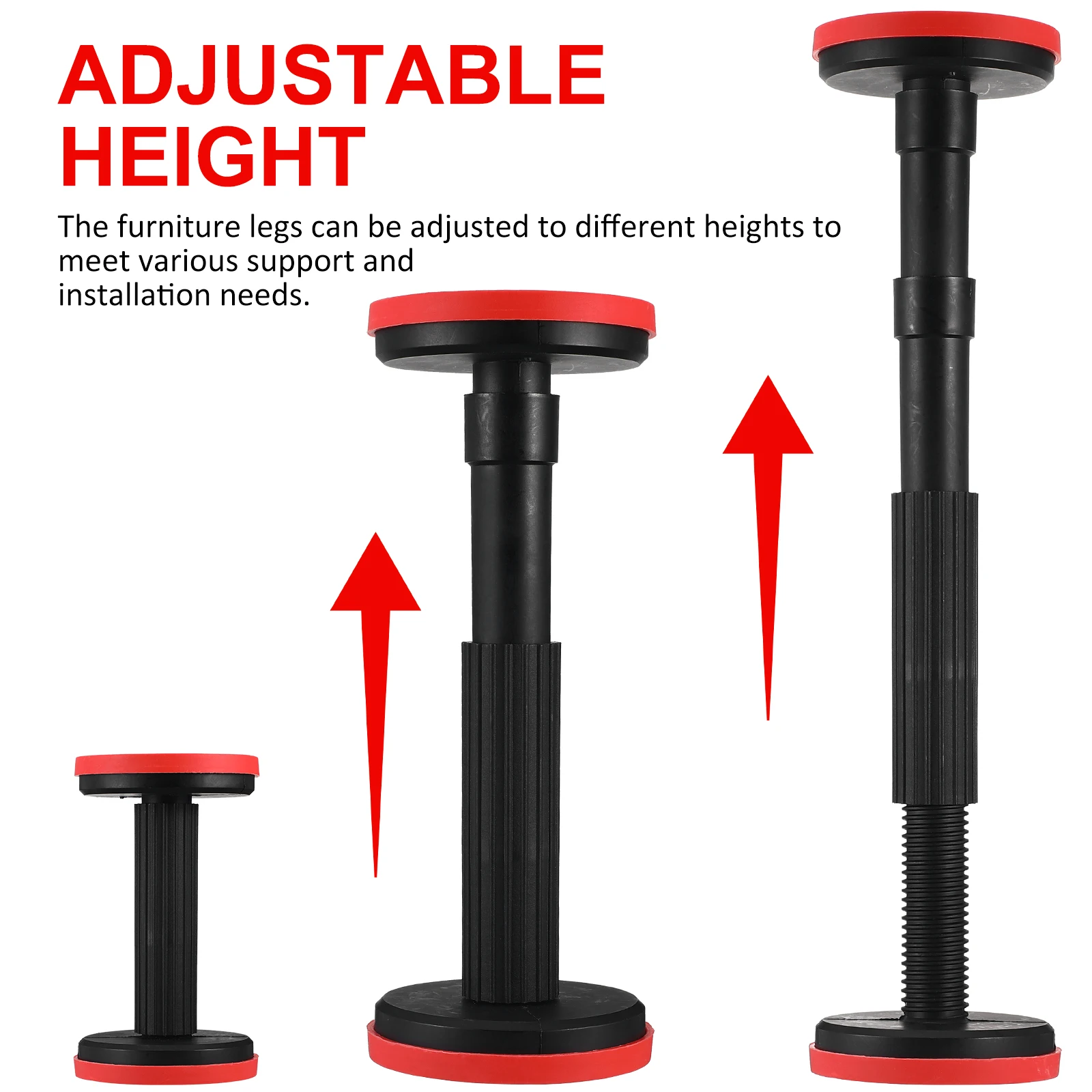 2 Pcs Adjustable Bathroom Cabinet Support Furniture Risers Chair Legs Feet Scalable Bed Frame Desk Nylon Height Stable
2 Pcs Adjustable Bathroom Cabinet Support Furniture Risers Chair Legs Feet Scalable Bed Frame Desk Nylon Height Stable