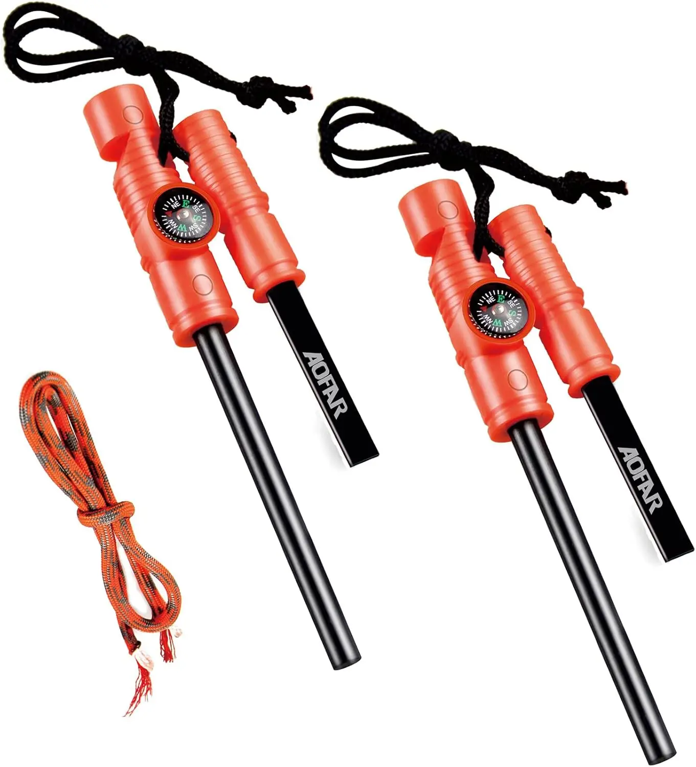 Fire Starter with Paracord & Whistle for Camping, Hiking, Hunting, Backpacking, Boating, Emergency Rescue
Fire Starter with Paracord & Whistle for Camping, Hiking, Hunting, Backpacking, Boating, Emergency Rescue