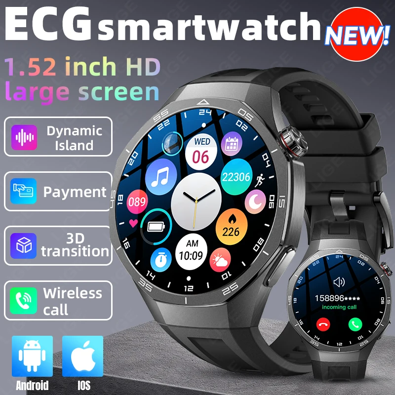 New ECG Smart Watch Men Health Monitoring Heart Rate Monitor Fitness Tracker Sport Smartwatch Bluetooth Call Music Watches Male
New ECG Smart Watch Men Health Monitoring Heart Rate Monitor Fitness Tracker Sport Smartwatch Bluetooth Call Music Watches Male