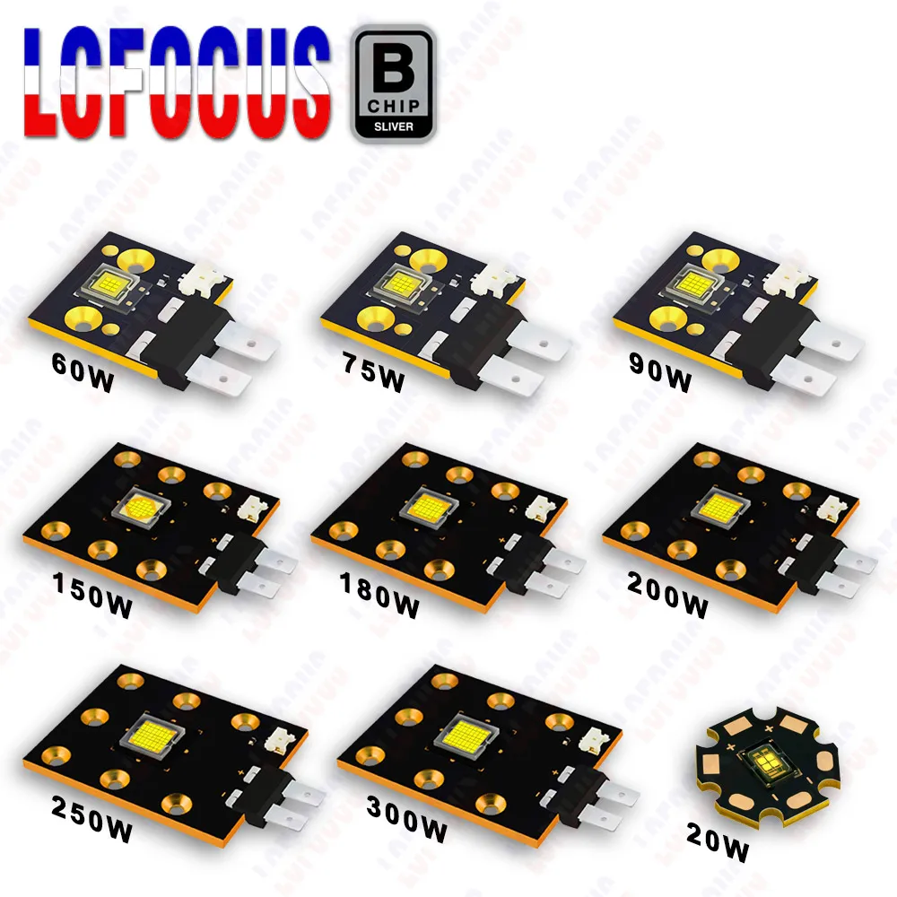 High Power LED Stage Light Chip 20W 50W 60W 90W 150W 180W 200W 250W 300W Cold White High Bright For Moving Head Lamp Projector
High Power LED Stage Light Chip 20W 50W 60W 90W 150W 180W 200W 250W 300W Cold White High Bright For Moving Head Lamp Projector