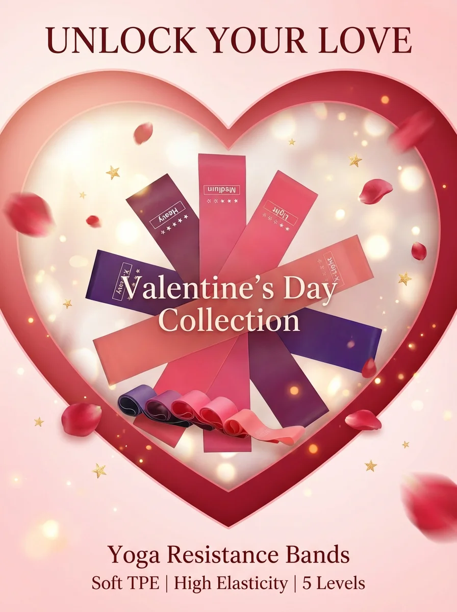 Набор эластичных лент с 5 уровнями сопротивления, TPE-ленты для ягодиц и ног, мягкие и высокоэластичные, идеальный подарок для тренировок на День святого Валентина
Набор эластичных лент с 5 уровнями сопротивления, TPE-ленты для ягодиц и ног, мягкие и высокоэластичные, идеальный подарок для тренировок на День святого Валентина
