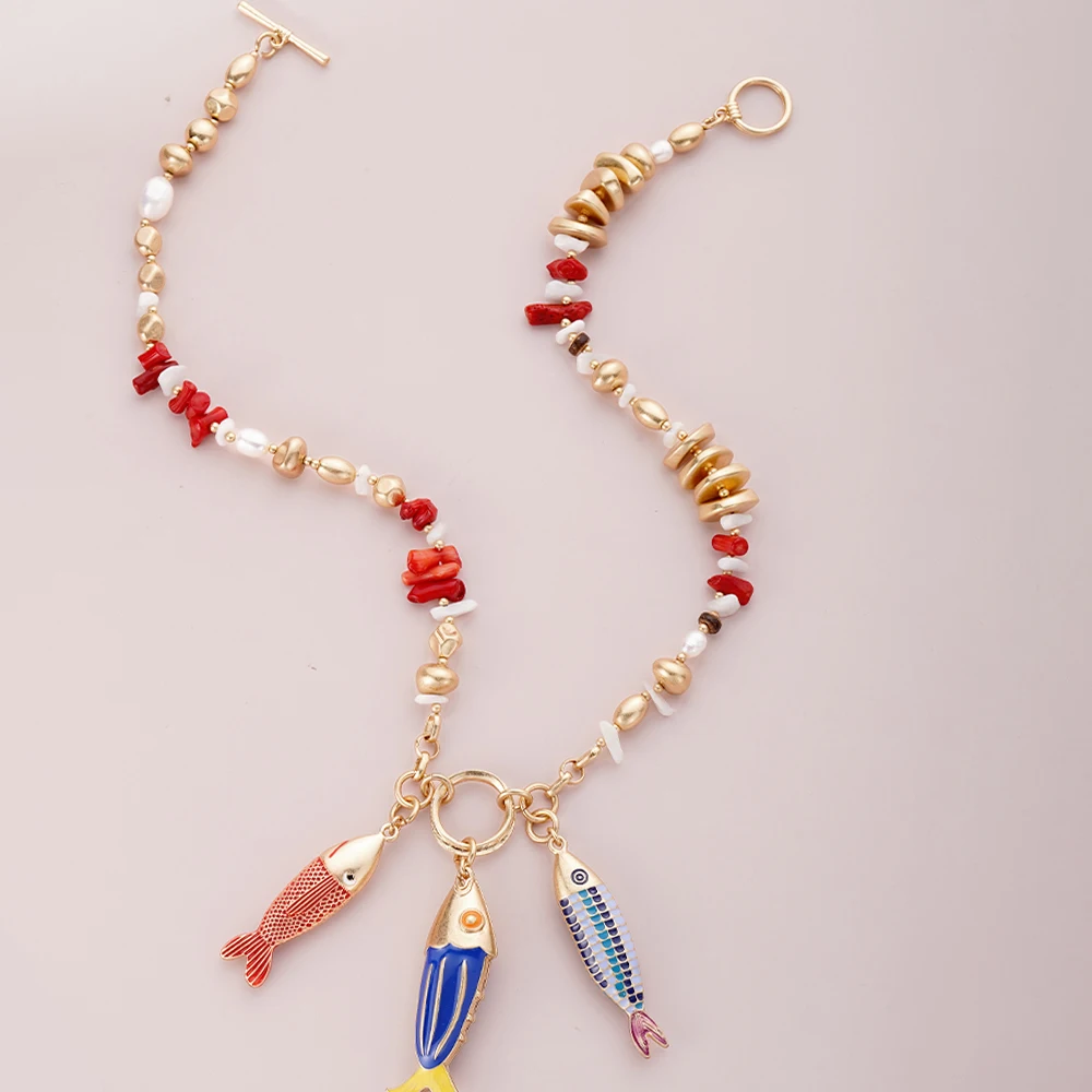 Fashion Sea Animal Cute Fish Golden Charms Pendant Necklaces For Women 2024 Trend Jewelry Mermaid Accessories
Fashion Sea Animal Cute Fish Golden Charms Pendant Necklaces For Women 2024 Trend Jewelry Mermaid Accessories