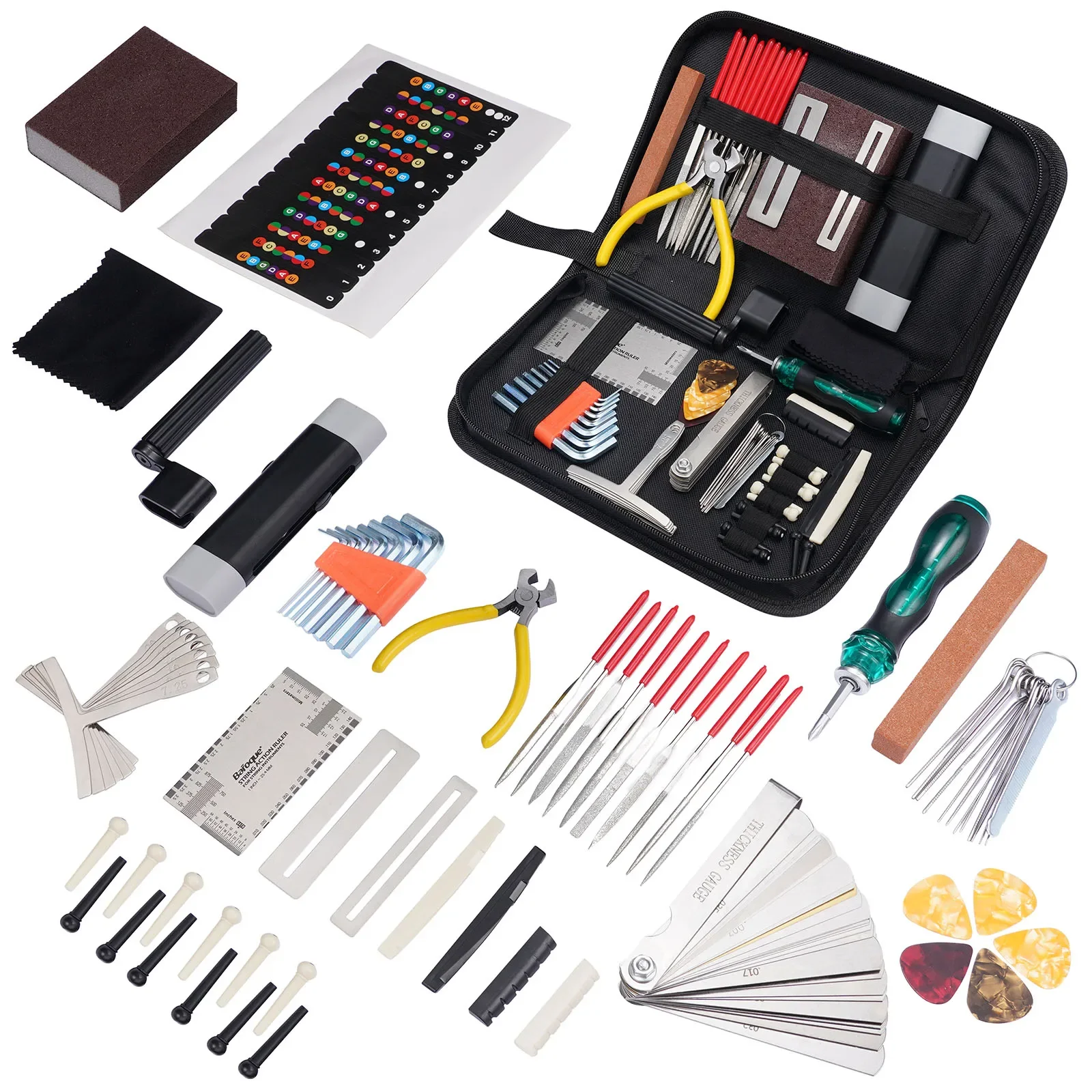 Lekato 72-Piece Beginner Guitar Setup Kit - Essential Repair Tools for Acoustic, Bass, Ukulele, Banjo Maintenance
Lekato 72-Piece Beginner Guitar Setup Kit - Essential Repair Tools for Acoustic, Bass, Ukulele, Banjo Maintenance