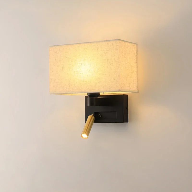 Wall Sconces Fabric lampshade Indoor Wall Lamp Lighting with LED Reading Spotlight Dresser Wall Decor Fixture for Living Room
Wall Sconces Fabric lampshade Indoor Wall Lamp Lighting with LED Reading Spotlight Dresser Wall Decor Fixture for Living Room