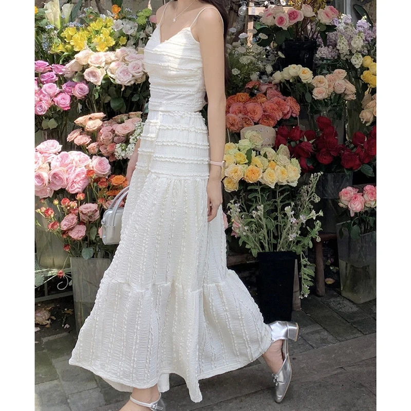 Chic Simple Solid Camisole Tops Midi Skirts Women 2 Piece Set Elegant Sexy Slim White Tank Suspenders a Line Long Skirt New Suit
Chic Simple Solid Camisole Tops Midi Skirts Women 2 Piece Set Elegant Sexy Slim White Tank Suspenders a Line Long Skirt New Suit