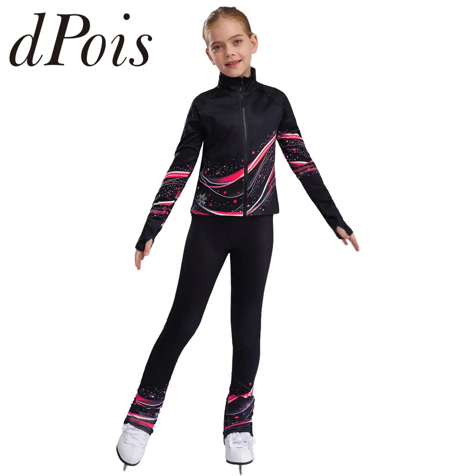 Girls Fleece Sports Outfit Kids Gymnastics Sport Suits Sweatshirt Jacket + Leggings Dance Workout Suit Figure Skating Costume
Girls Fleece Sports Outfit Kids Gymnastics Sport Suits Sweatshirt Jacket + Leggings Dance Workout Suit Figure Skating Costume