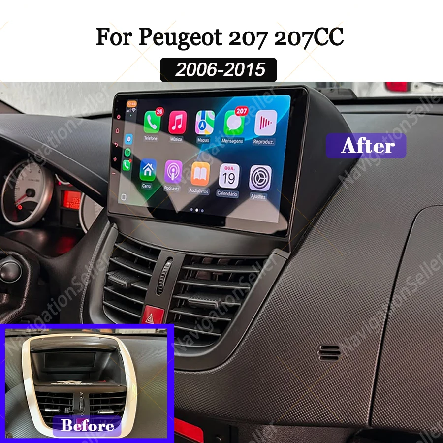 Autoradio Android Auto Carplay For Peugeot 207 207CC 2006-2015 Stereo Multimedia Android Touch Screen Gps Navigation DSP No 2Din
Autoradio Android Auto Carplay For Peugeot 207 207CC 2006-2015 Stereo Multimedia Android Touch Screen Gps Navigation DSP No 2Din