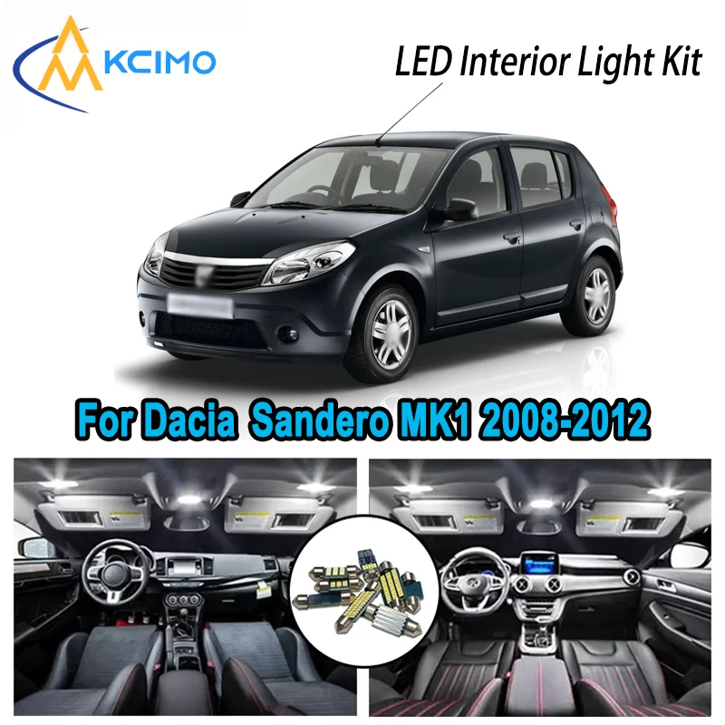 For Dacia Sandero MK1 2008-2012 2009 2010 Premium Bright LED Interior Dome Map Trunk Light Kit Car Led Lamps Canbus No Error
For Dacia Sandero MK1 2008-2012 2009 2010 Premium Bright LED Interior Dome Map Trunk Light Kit Car Led Lamps Canbus No Error