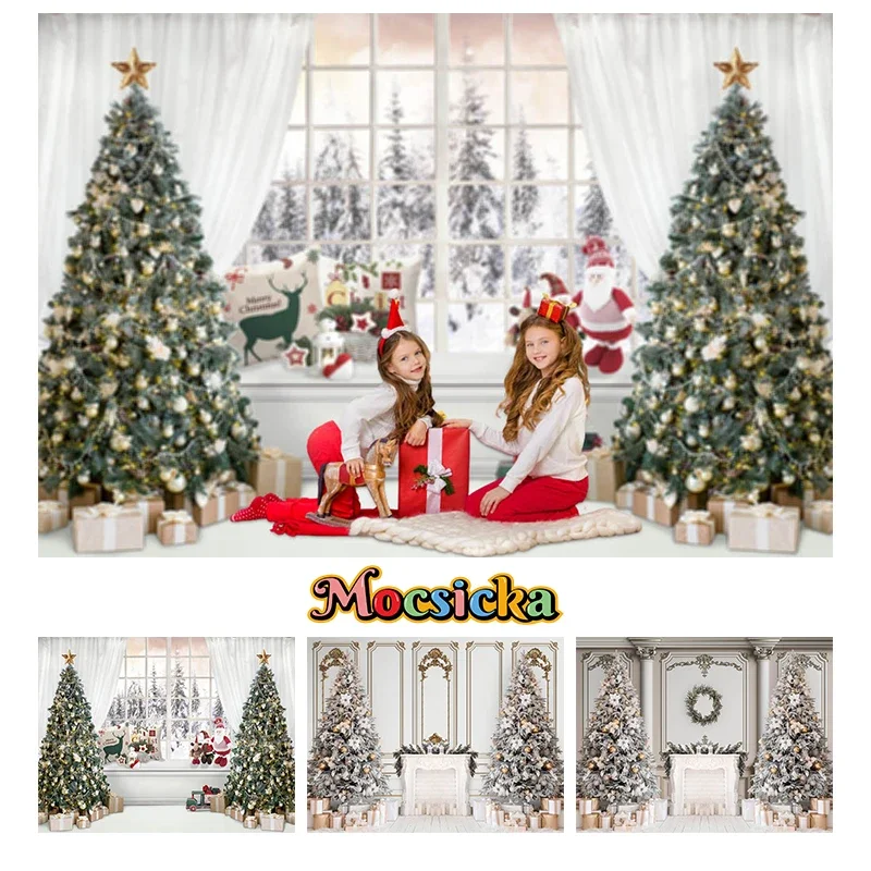 Mocsicka Christmas Decoration Photography Background Xmas Tree White Curtain Wall Stove Gifts Snowscape Photos Backdrops Props
Mocsicka Christmas Decoration Photography Background Xmas Tree White Curtain Wall Stove Gifts Snowscape Photos Backdrops Props