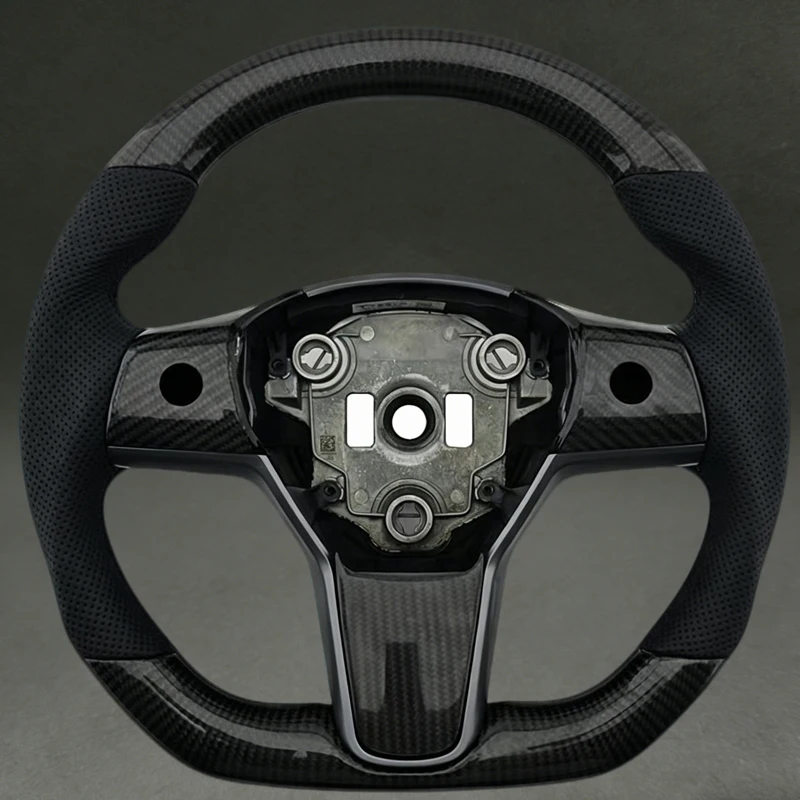 For Tesla Model 3 Model Y 2021 Flat Bottom Glossy Black Real Carbon Fiber for Tesla Model 3 Model Y 2019 2022 Drop Shipping
For Tesla Model 3 Model Y 2021 Flat Bottom Glossy Black Real Carbon Fiber for Tesla Model 3 Model Y 2019 2022 Drop Shipping