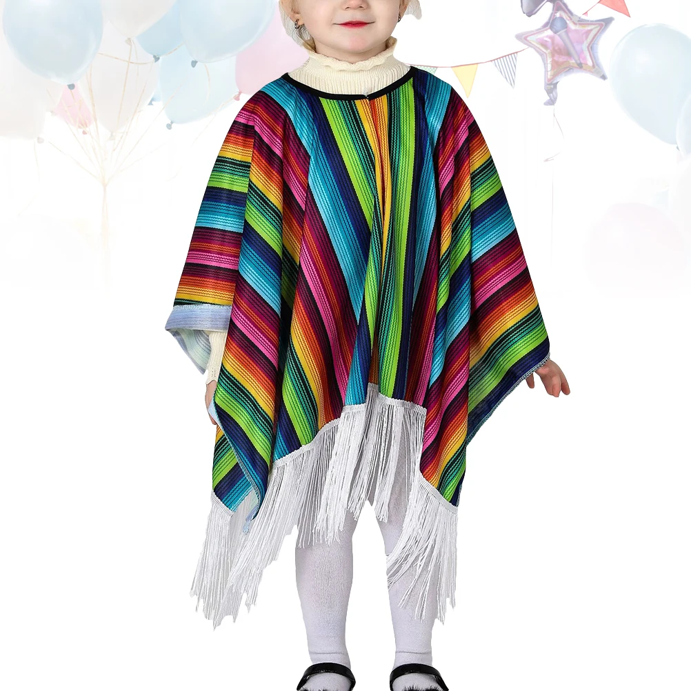 Mexican Cosplay Fringe Mexico Costume Tassels Mexico Clothes Kids Cosplay Cloak Wear Dress Up Outfits Clothes
Mexican Cosplay Fringe Mexico Costume Tassels Mexico Clothes Kids Cosplay Cloak Wear Dress Up Outfits Clothes