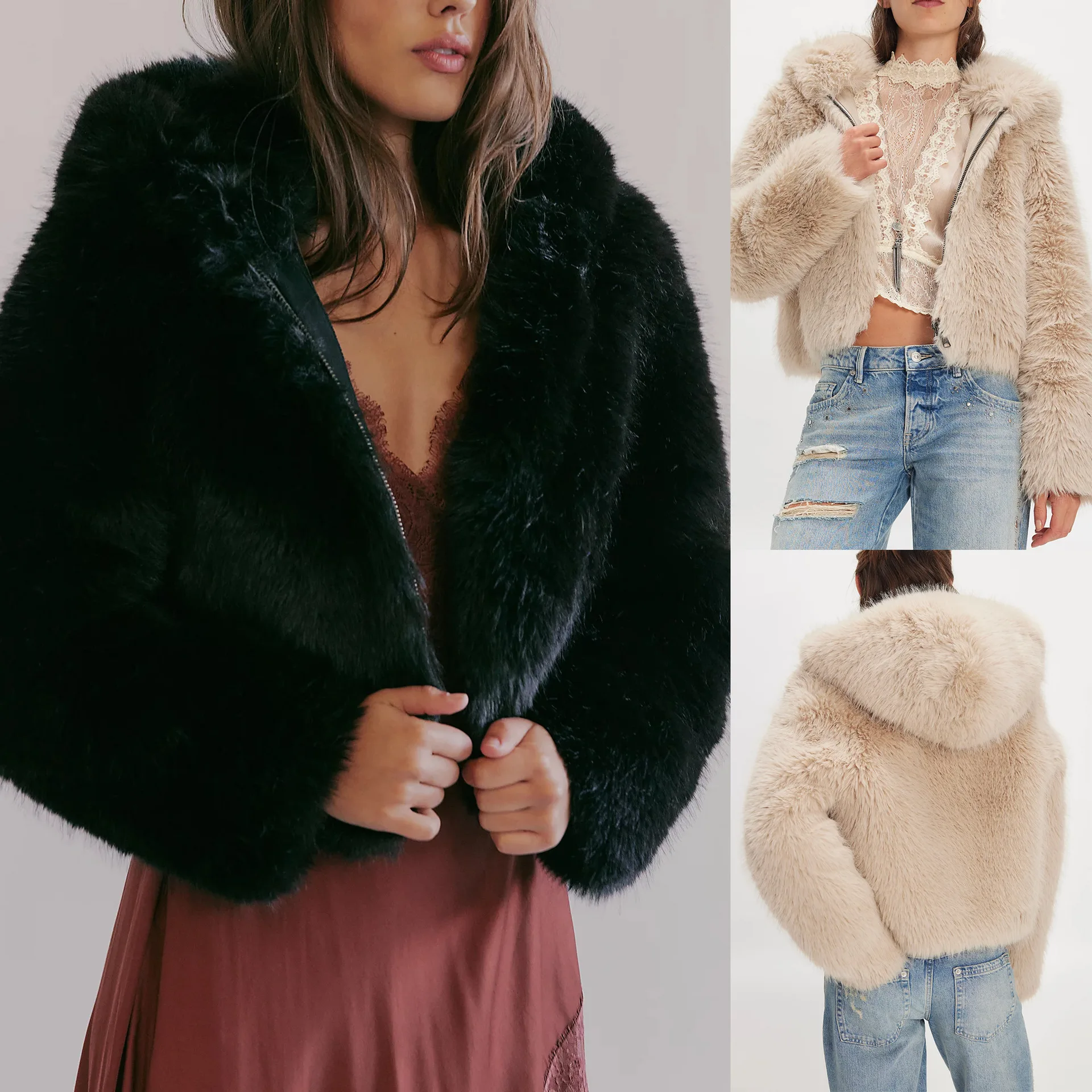 Autumn and Winter New Style Wool Coat, Casual and Versatile Women's Hooded Plush Jacket
Autumn and Winter New Style Wool Coat, Casual and Versatile Women's Hooded Plush Jacket