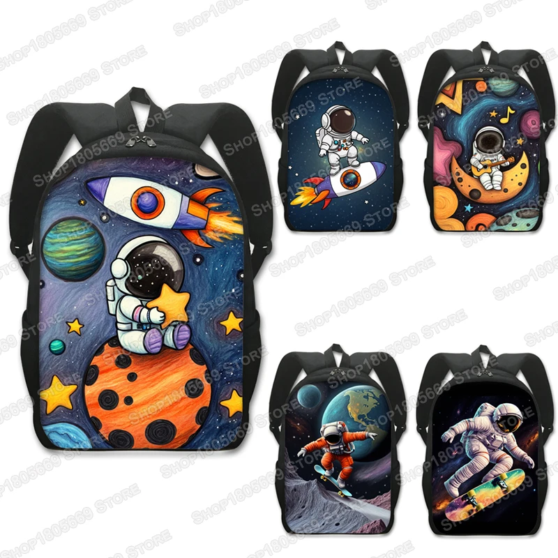 Astronaut Rocket Skateboard Guitar in Space Print Backpack Young Men Women Rucksack Large Capacity School Bags for Teens Bookbag
Astronaut Rocket Skateboard Guitar in Space Print Backpack Young Men Women Rucksack Large Capacity School Bags for Teens Bookbag