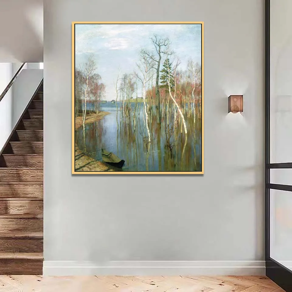 Isaac Levitan artwork reproduction,Spring High waters,Russian landscape oil painting on canvas handmade,Home interior decoration
Isaac Levitan artwork reproduction,Spring High waters,Russian landscape oil painting on canvas handmade,Home interior decoration