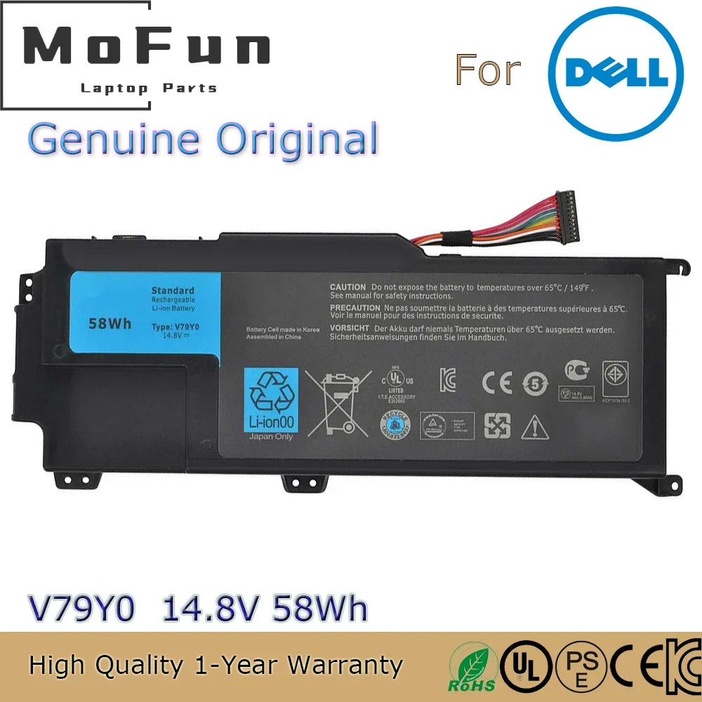 Brand New Original V79Y0 14.8V 58Wh Laptop Battery for Dell XPS 14Z 14Z-L412X 14Z-L412Z XPS L412X L412Z 15ZL511X YMYF6 etc.
Brand New Original V79Y0 14.8V 58Wh Laptop Battery for Dell XPS 14Z 14Z-L412X 14Z-L412Z XPS L412X L412Z 15ZL511X YMYF6 etc.