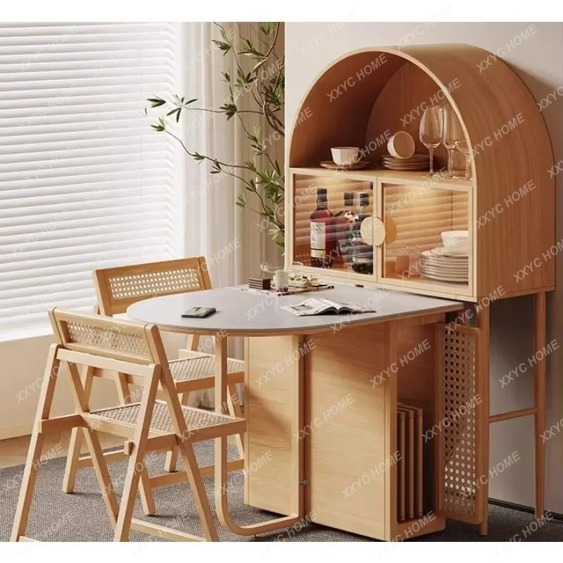Movable Folding Rock Slab Dining Table Household Multi-functional Dining Side Cabinet Dining Table Integrated Oval
Movable Folding Rock Slab Dining Table Household Multi-functional Dining Side Cabinet Dining Table Integrated Oval