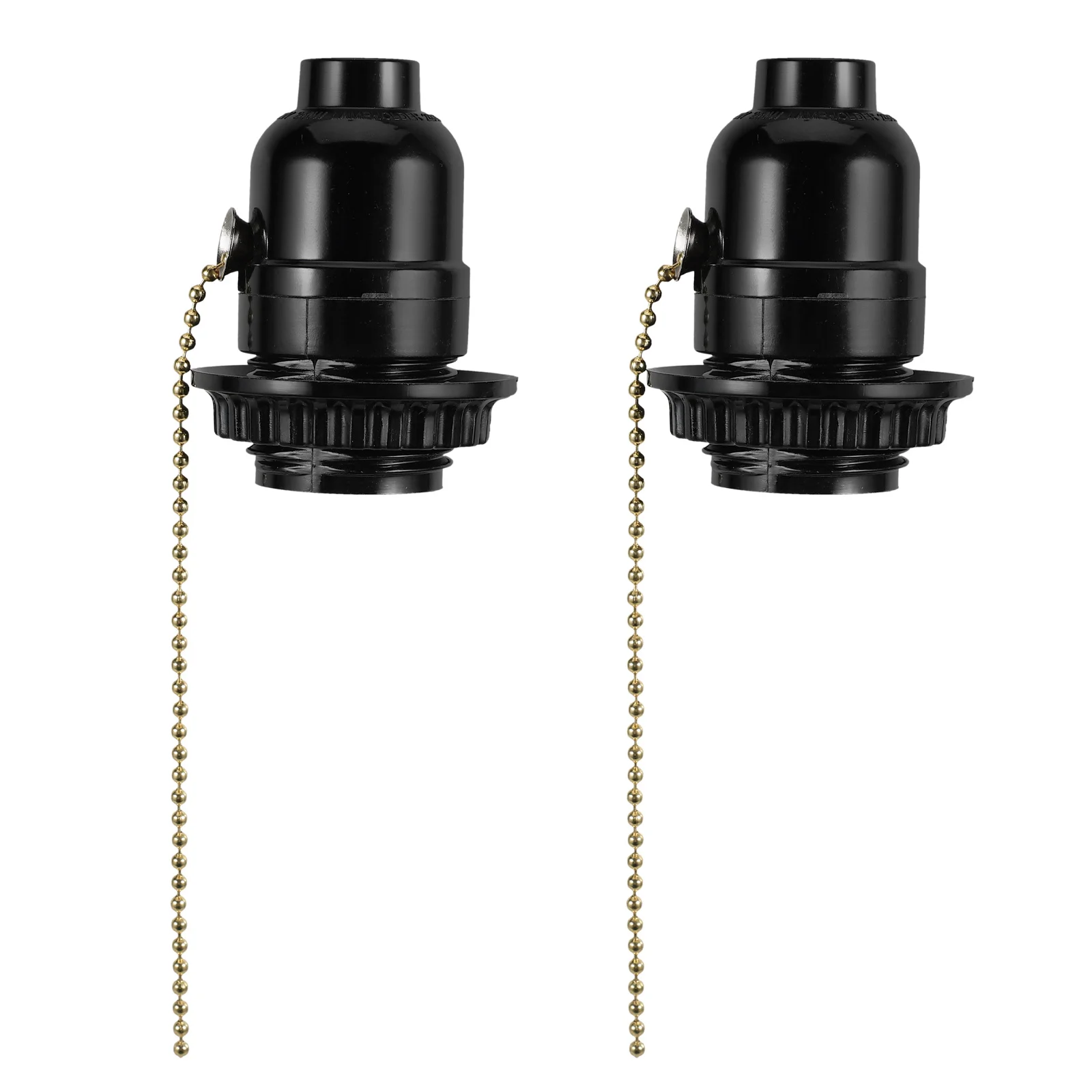 2Pcs E27 Lamp Bases Adapter Plastic Black Screw Socket Lamp Holder Pull Switch for Light Bulb Pendant Vintage Style Lighting
2Pcs E27 Lamp Bases Adapter Plastic Black Screw Socket Lamp Holder Pull Switch for Light Bulb Pendant Vintage Style Lighting