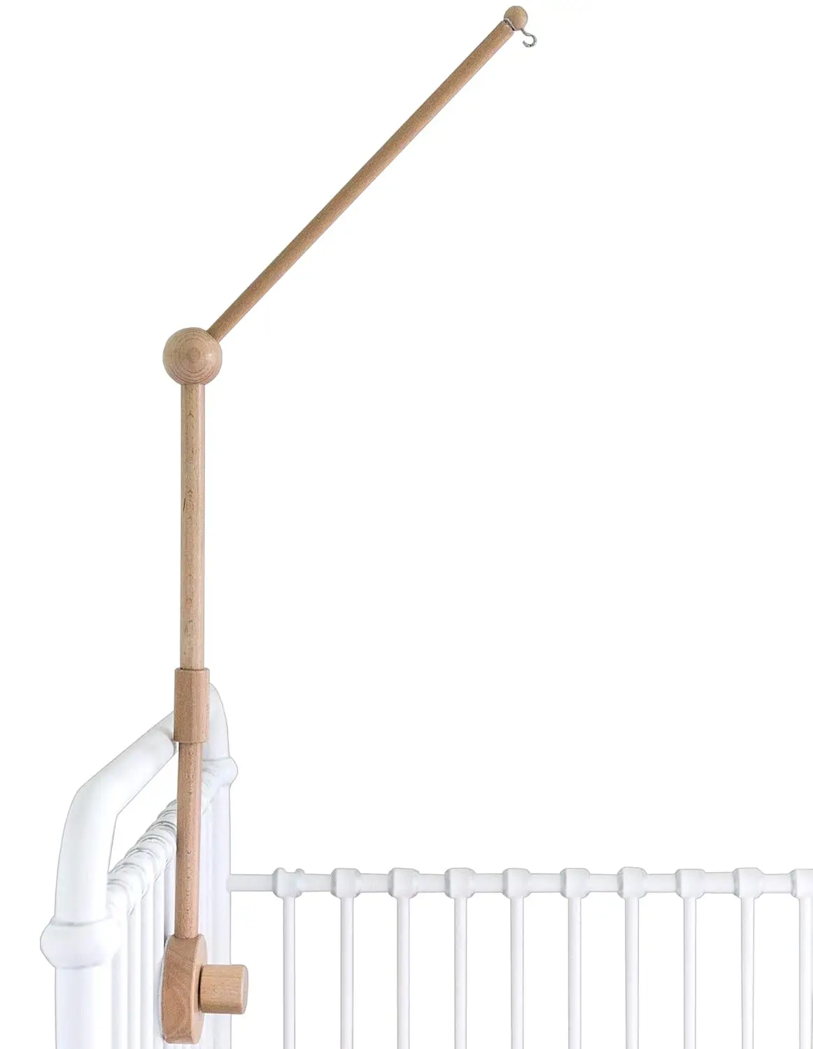 Crib Mobile Arm - Wooden Baby Mobile Hanger for Crib 31 inch, 100% Natural Beech Wood
Crib Mobile Arm - Wooden Baby Mobile Hanger for Crib 31 inch, 100% Natural Beech Wood