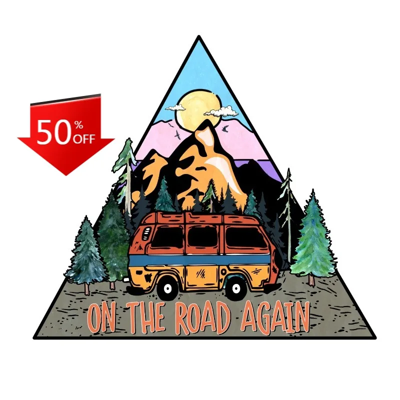 Camper Sticker On The Road Again Family Hike Travel Outdoors Wildlife Forest Window Bumper Car Accessories
Camper Sticker On The Road Again Family Hike Travel Outdoors Wildlife Forest Window Bumper Car Accessories
